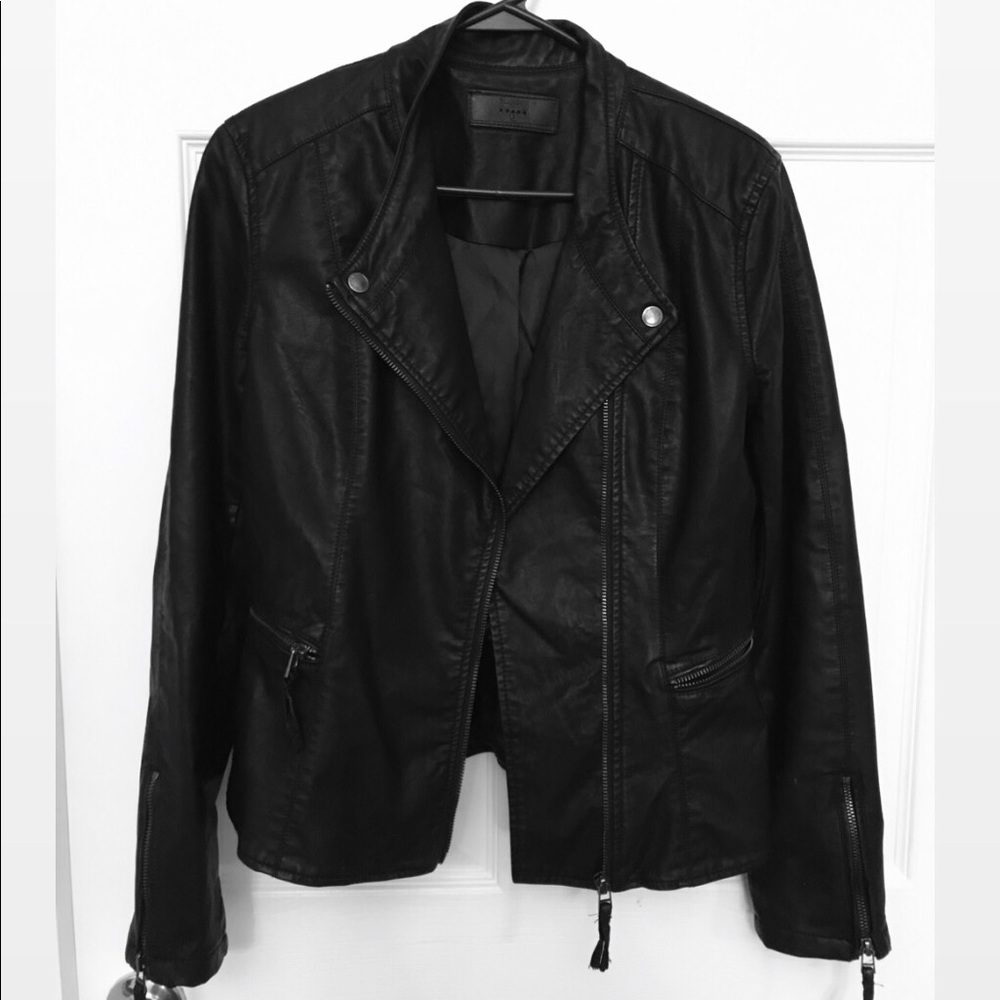 BLANKNYC Faux Leather Vegan Moto Jacket